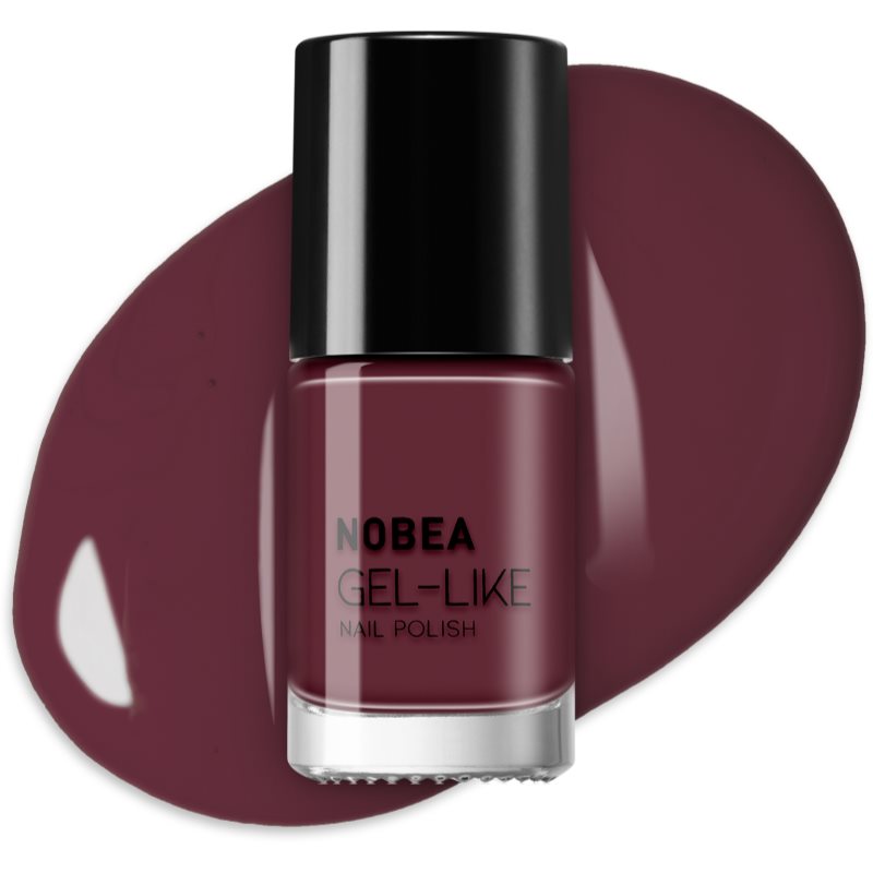 NOBEA Day-to-Day Gel-like Nail Polish лак для нігтів з гелевим ефектом відтінок Dark Orchid #N47 6 мл