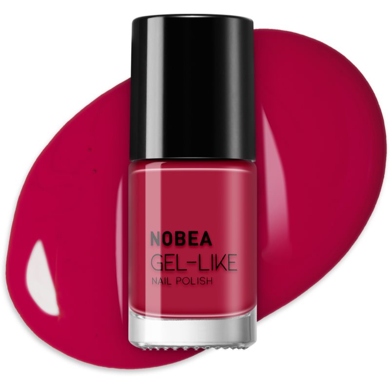 NOBEA Day-to-Day Gel-like Nail Polish Gel-effect Nail Polish Shade Red Passion #N56 6 Ml
