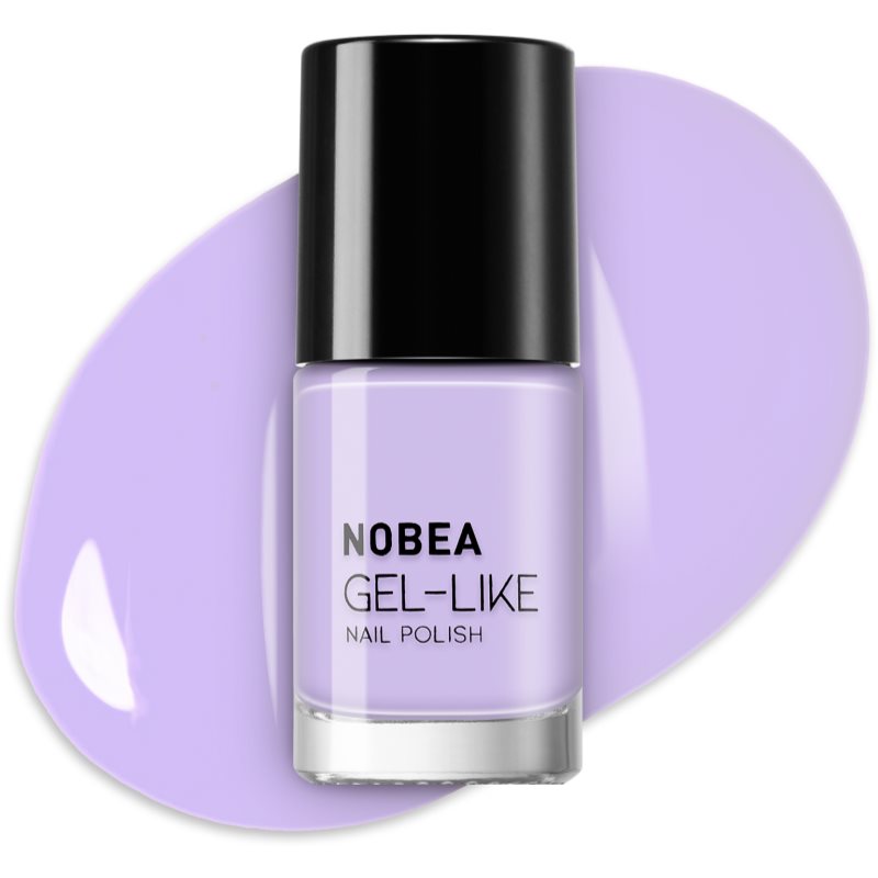 NOBEA Day-to-Day Gel-like Nail Polish лак для нігтів з гелевим ефектом відтінок Blue Violet #N61 6 мл