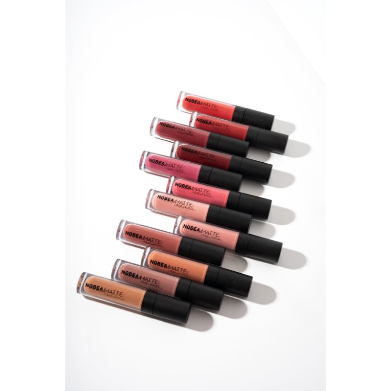 NOBEA Day-to-Day Matte Liquid Lipstick матова помада - крем відтінок Cool Pink #M01 7 мл