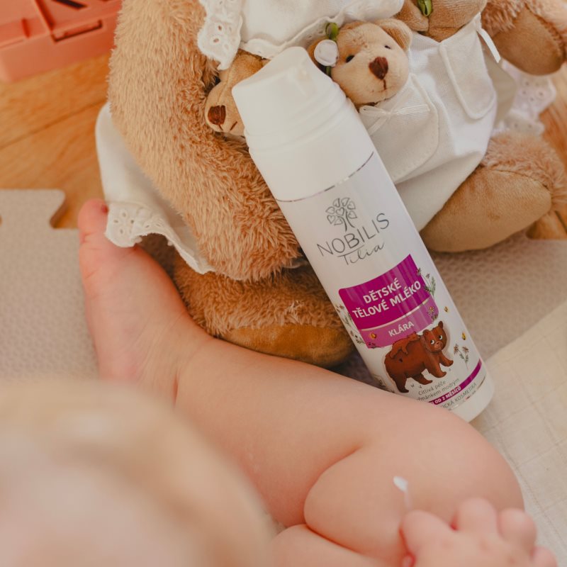 Nobilis Tilia Kids' Care Klára nährende und feuchtigkeitsspendende Körpermilch mit Kamille 200 ml