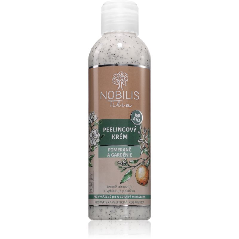 Nobilis Tilia Exfoliating Cream Duschcreme mit Peeling Duft Pomeranč a Gardénie 200 ml