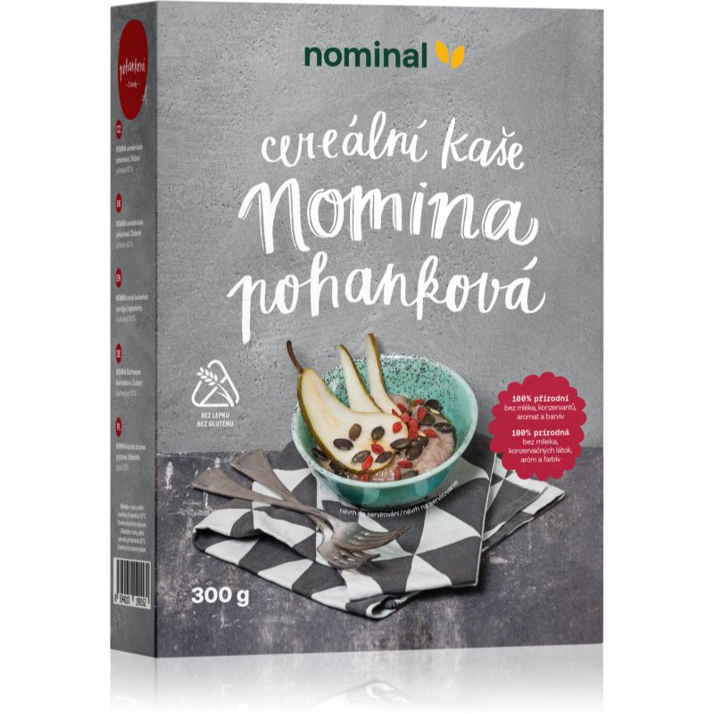 Nominal Cereálna kaša Nomina pohánková instantná kaša bez lepku 300 g