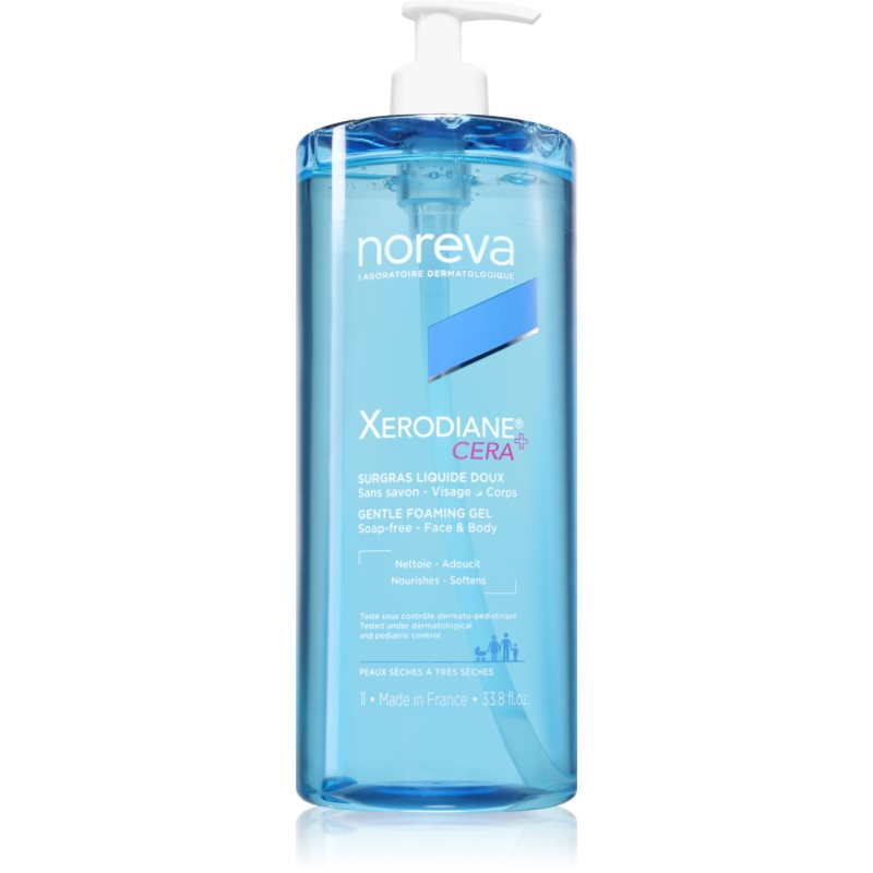 Noreva Xerodiane® Cera Gentle Foaming gel jemný čisticí gel pro suchou a citlivou pokožku 1000 ml