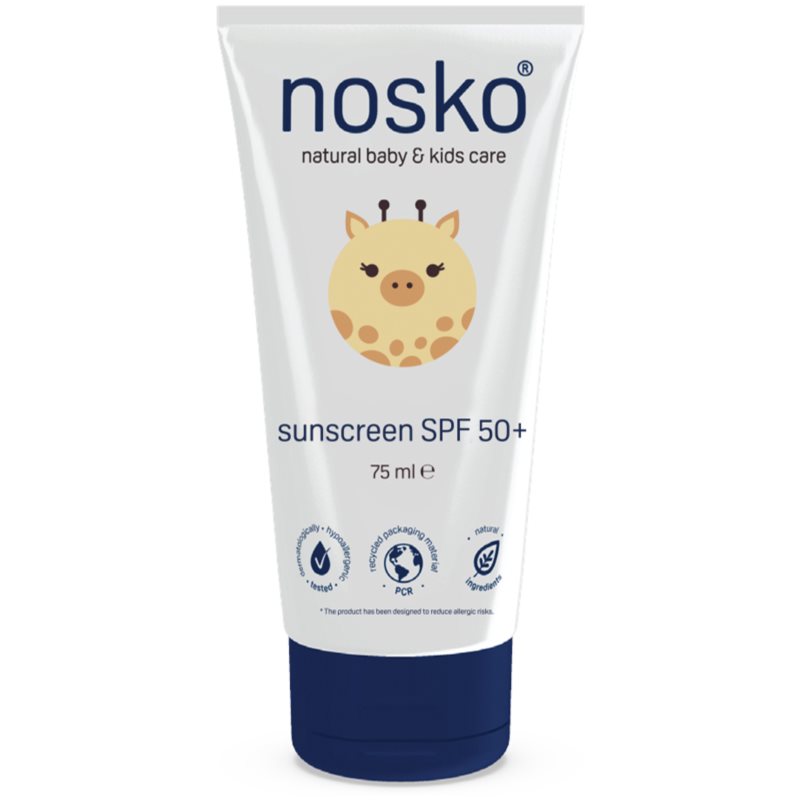 Nosko Baby Sunscreen SPF 50+ apsaugos nuo saulės kremas vaikams SPF 50+ 75 ml
