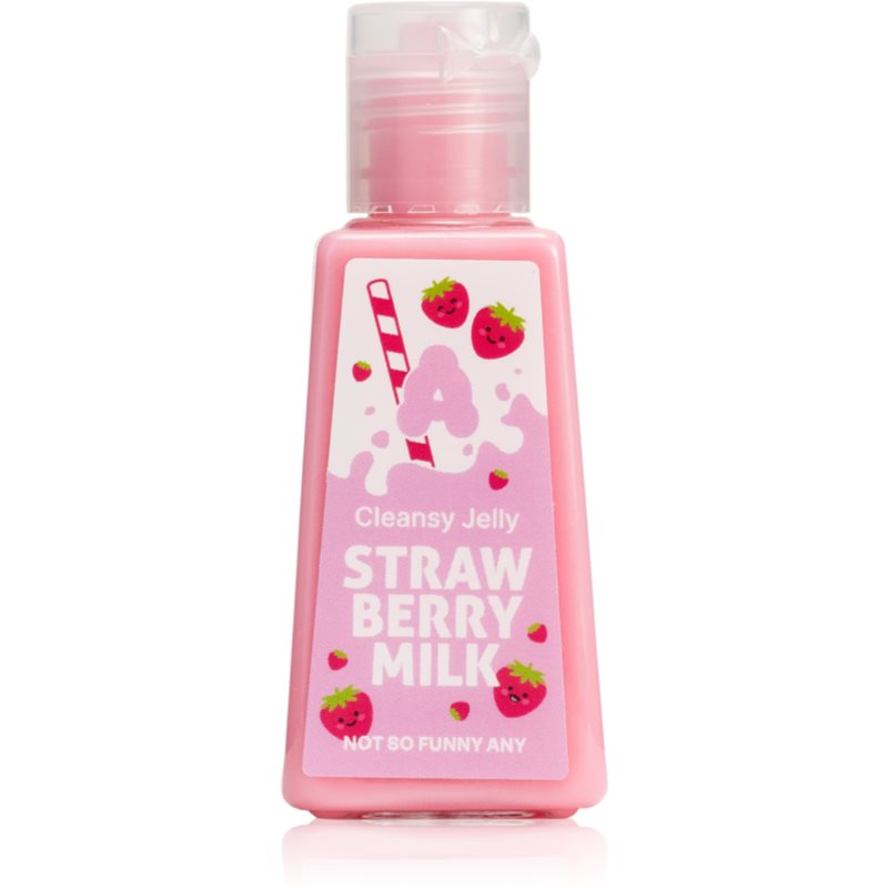 E-shop Not So Funny Any Cleansy Jelly Strawberry Milk čisticí gel na ruce 30 ml