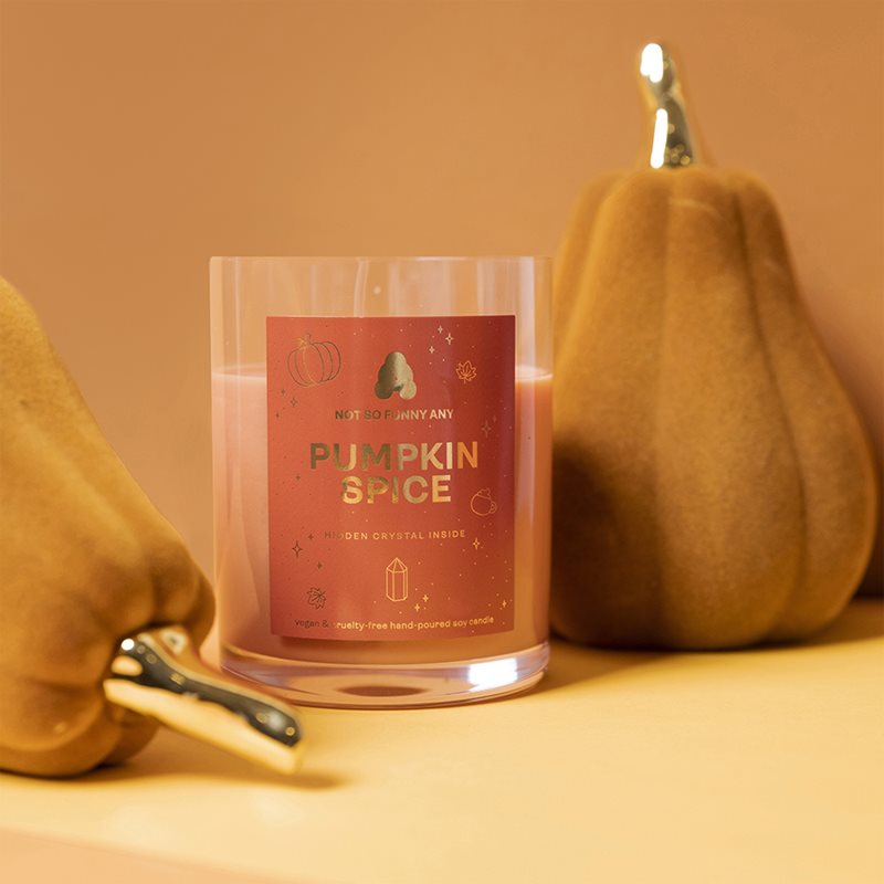 Not So Funny Any Crystal Candle Pumpkin Spice свічка з кристалом 220 гр