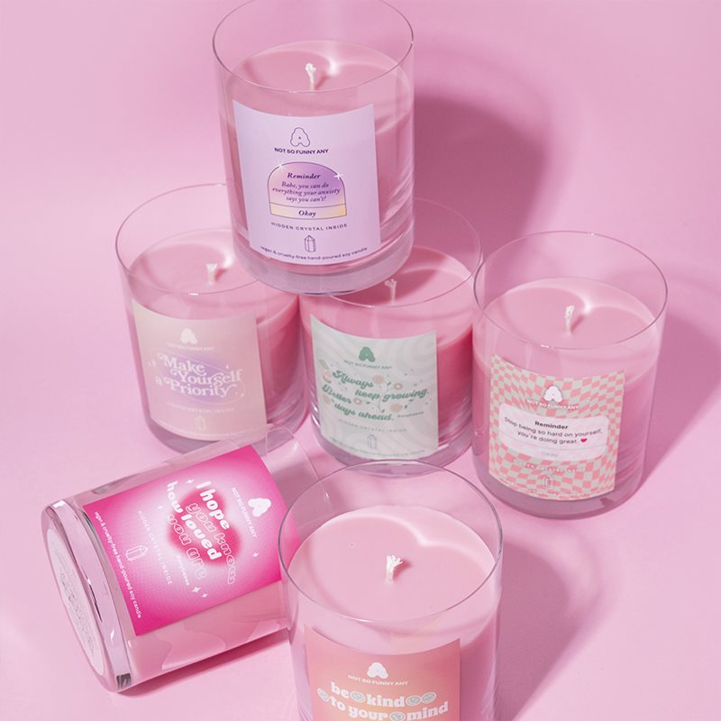 Not So Funny Any Crystal Candle Self Love Club свічка з кристалом 220 гр