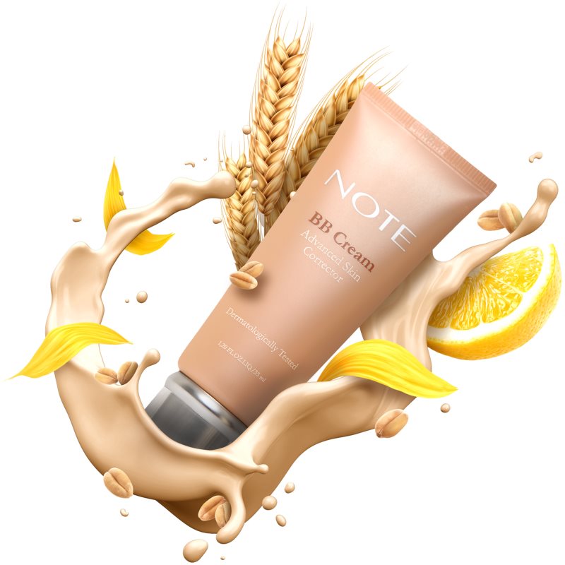 Note Cosmetique BB Advanced Skin Corrector BB Creme mit feuchtigkeisspendender Wirkung SPF 15 Farbton 501 30 ml