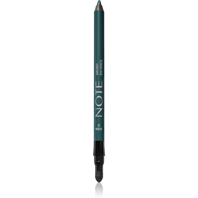 Note Cosmetique Smokey Eye Pencil vodeodolná ceruzka na oči 03 Green 1,2 g