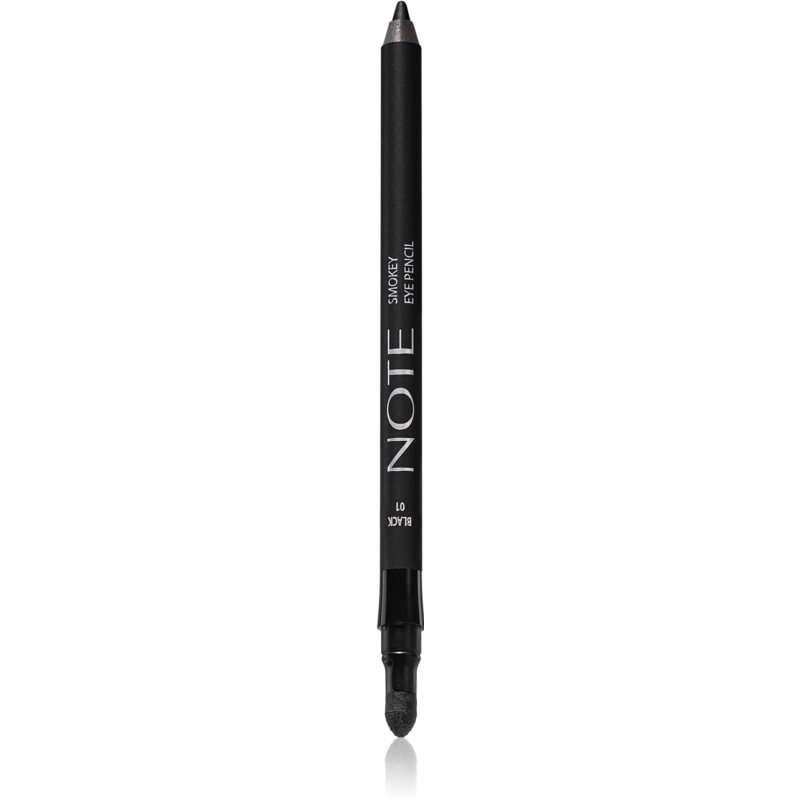 Note Cosmetique Smokey Eye Pencil vodeodolná ceruzka na oči 01 Black 1,2 g