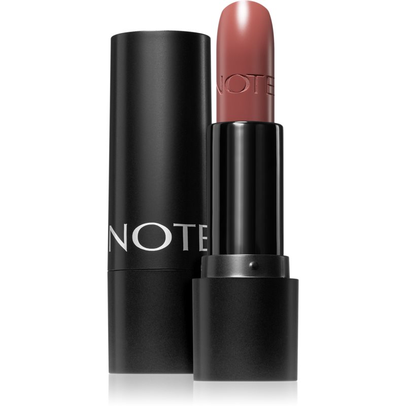 Note Cosmetique Deep Impact Lipstick kreminės konsistencijos lūpų dažai 03 Confident Rose 4,5 g