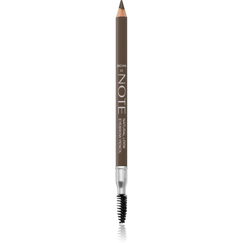 Note Cosmetique Natural Look Eyebrow Pencil олівець для брів зі щіточкою 03 Brown 1,08 гр