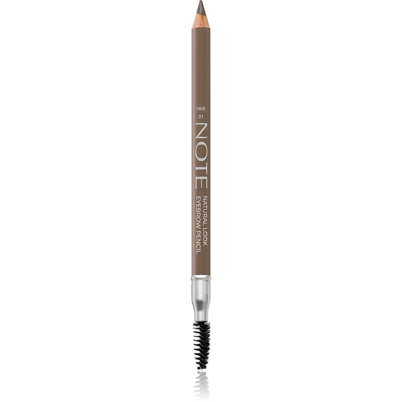 Note Cosmetique Natural Look Eyebrow Pencil ceruzka na obočie s kefkou 01 Fair 1,08 g