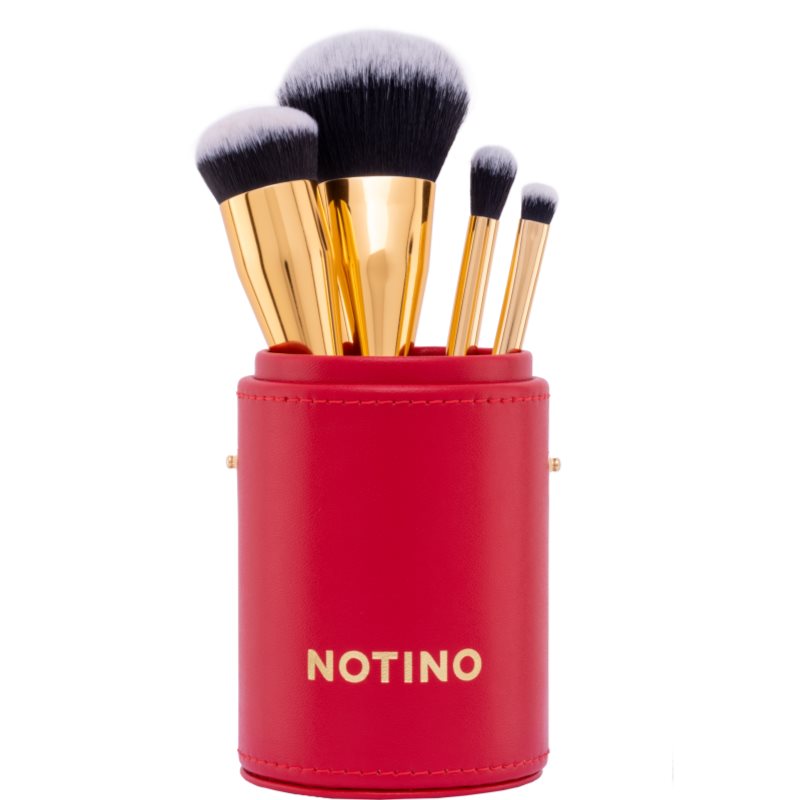 Notino Gift Set Make-up Brushes and Sponge Gift Set makeup brush set with a pouch