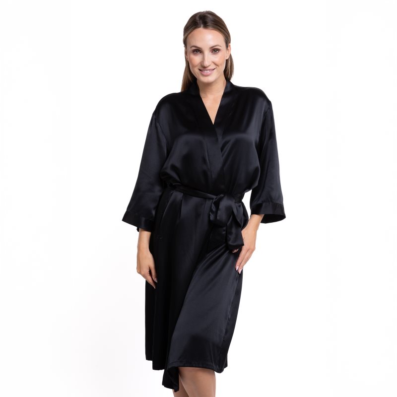 Notino Silk Collection Silk Bathrobe silk dressing gown