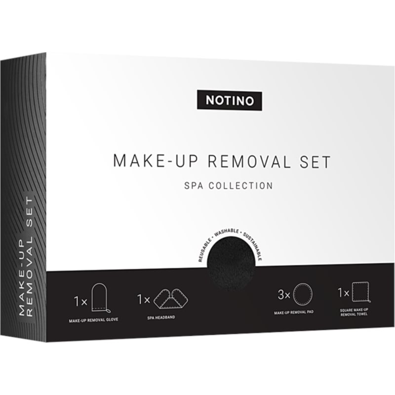 Notino Spa Collection Make-up Removal Set набір для видалення макіяжу з мікрофібри Black