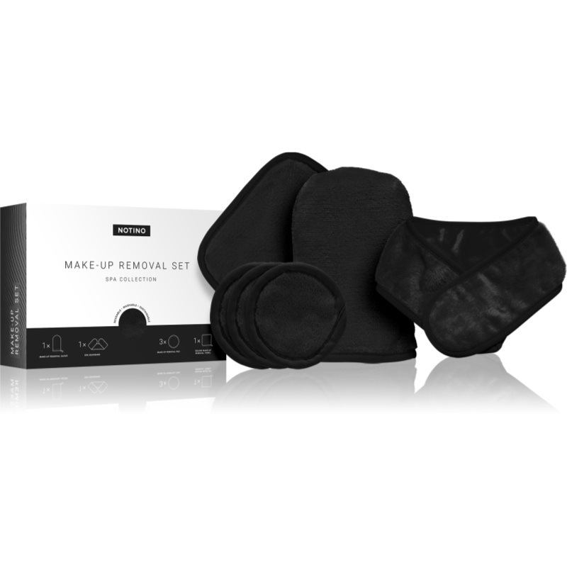 Notino Spa Collection Make-up removal set set za skidanje šminke od mikrofibre Black
