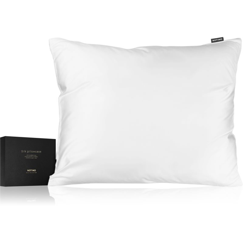 Notino Silk Collection Pillowcase jedwabna poszewka na poduszkę White 50x60 cm