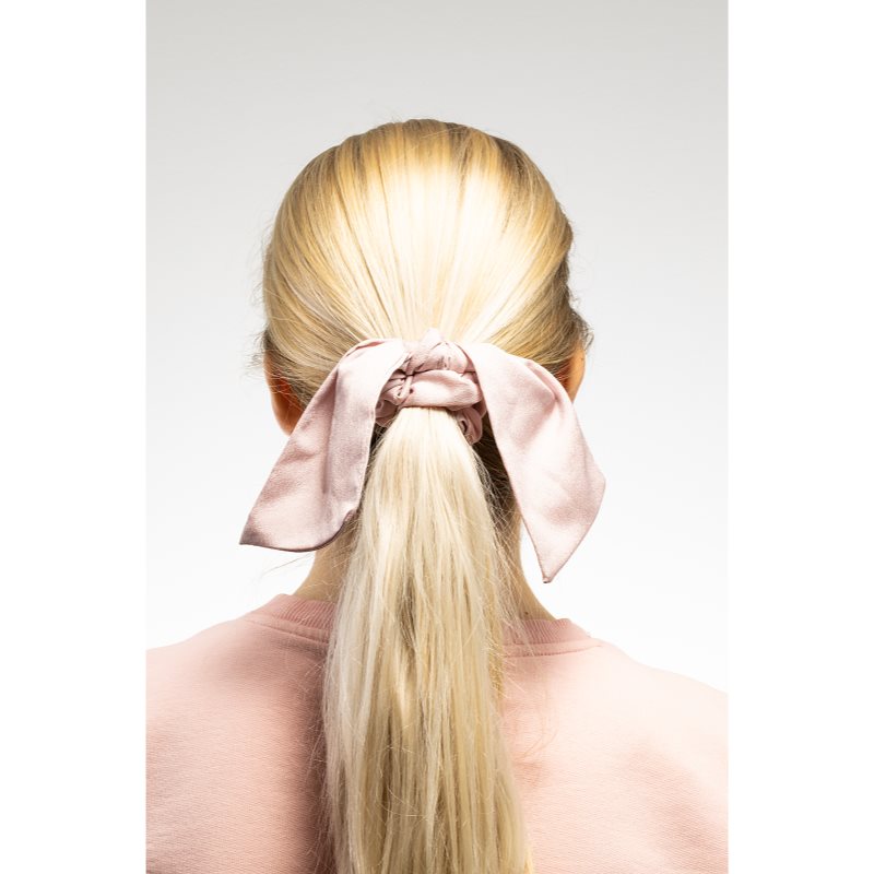 Notino Hair Collection Bow Scrunchie гумка для волосся Shiny Pink 1 кс