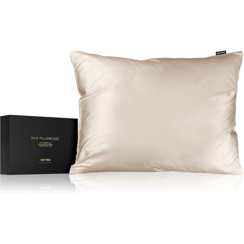 Notino Silk Collection Pillowcase hodvábna obliečka na vankúš Cream 51x76 cm