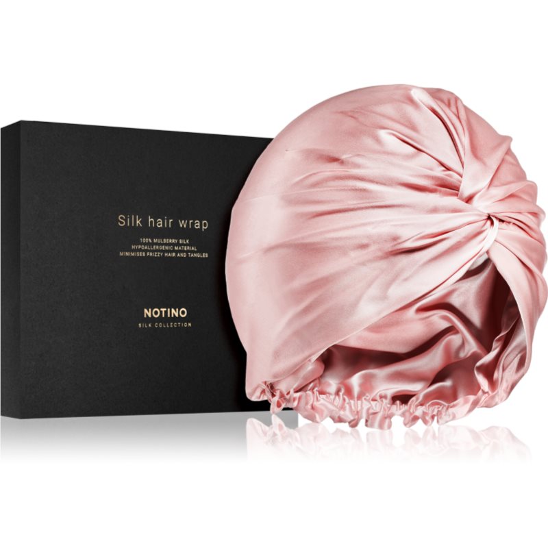 Notino Silk Collection Hair wrap hodvábny turban na vlasy Pink 1 ks