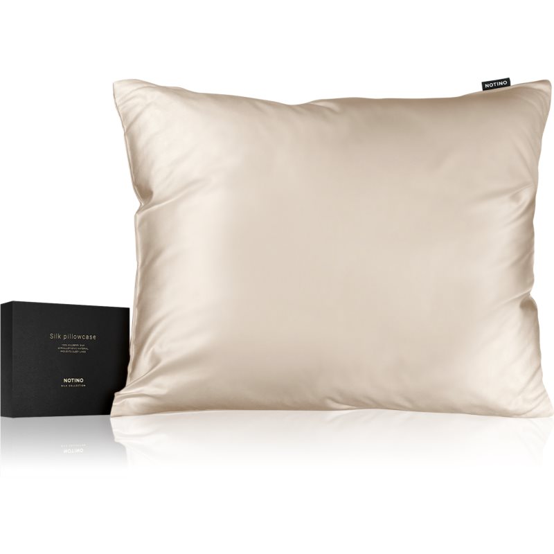 Notino Silk Collection Pillowcase hodvábna obliečka na vankúš Cream 50x60 cm
