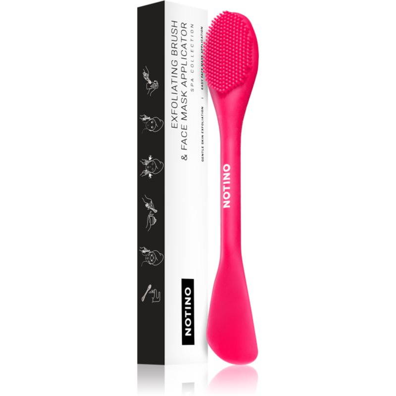 Notino Spa Collection Exfoliating brush & Face mask applicator exfolierande borste och applikator för ansiktsmasker Pink female