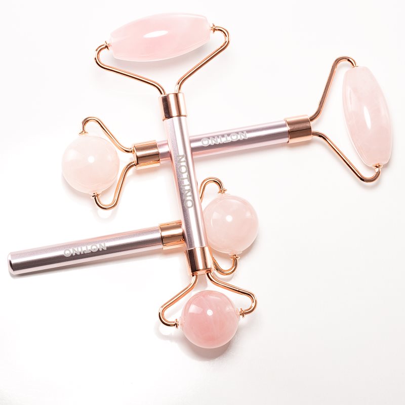 Notino Charm Collection Rose Quartz Massage Roller For Eyes масажний роллер для шкріри навколо очей Pink