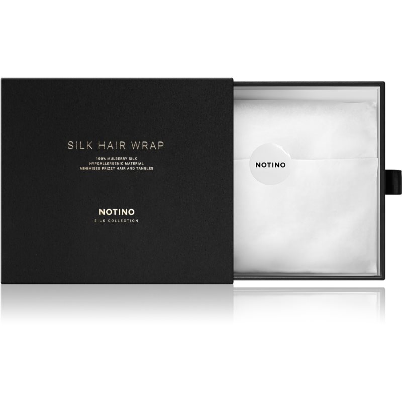 Notino Silk Collection Hair wrap silk hair turban Black 1 pc