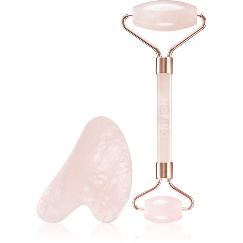 Notino Skincare Tools Rose Quartz Massage Roller and Gua Sha massagerulle för ansikte och massagehjälpmedel female