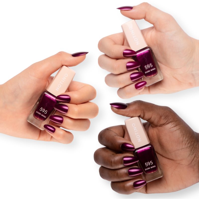 Notino Gel Effect Nail Polish lak na nechty s gélovým efektom 595 Dark Mind 10 ml (obrázok 3)