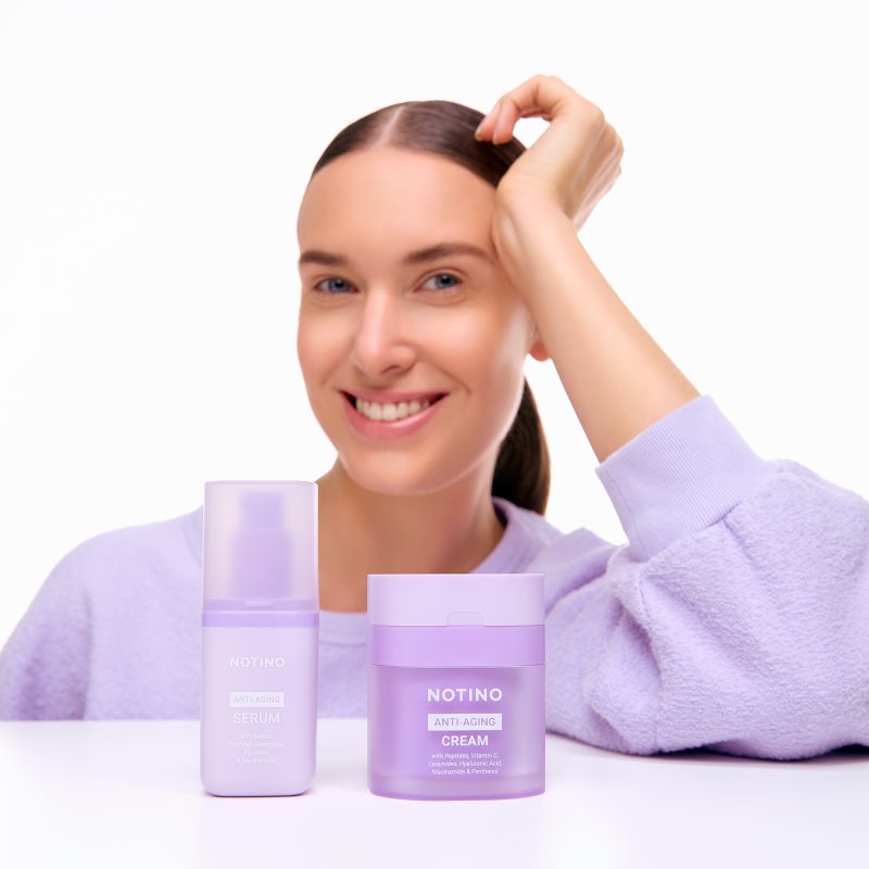 Notino Anti-Aging Cream with Peptides, Vitamin C, Ceramides, Hyaluronic Acid, Niacinamide & Pantheno denný a nočný krém proti starnutiu pleti 50 ml (obrázok 7)