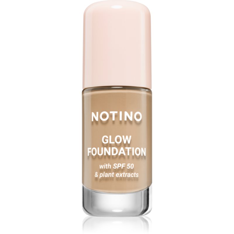 Notino Foundation Glow foundation with SPF 50 & plant extracts rozjasňujúci make-up SPF 50 02 Light Medium Warm 30 ml