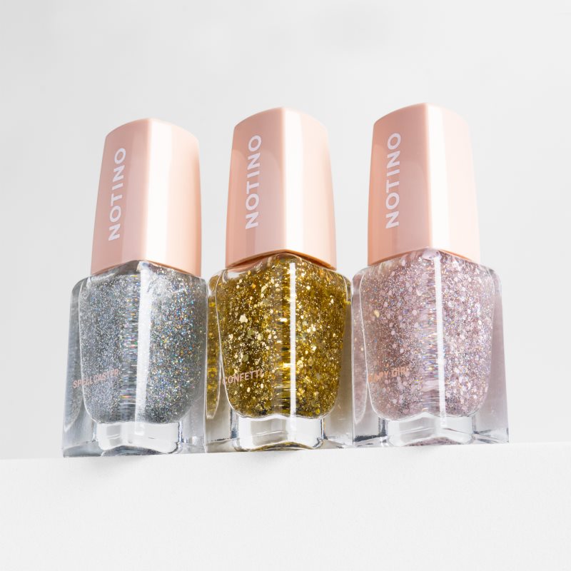 Notino Glitter Topper vrchný lak na nechty s trblietkami 10 ml (obrázok 6)