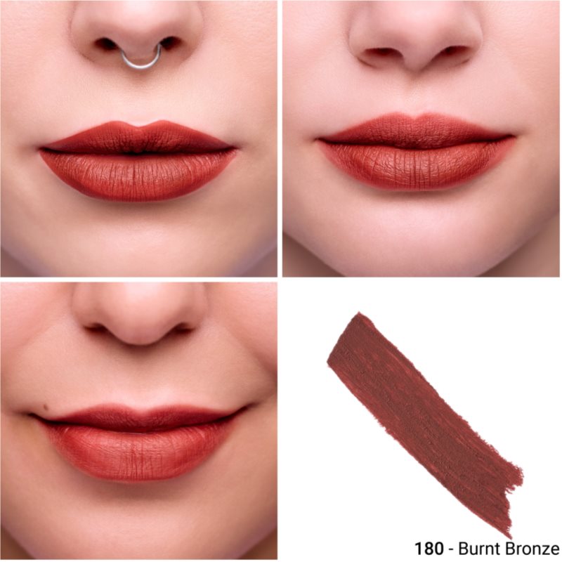 Notino Lifeproof Soft Matte Lip Stylo dlhotrvajúci matný rúž s kyselinou hyalurónovou 180 Burnt Bronze 2 g