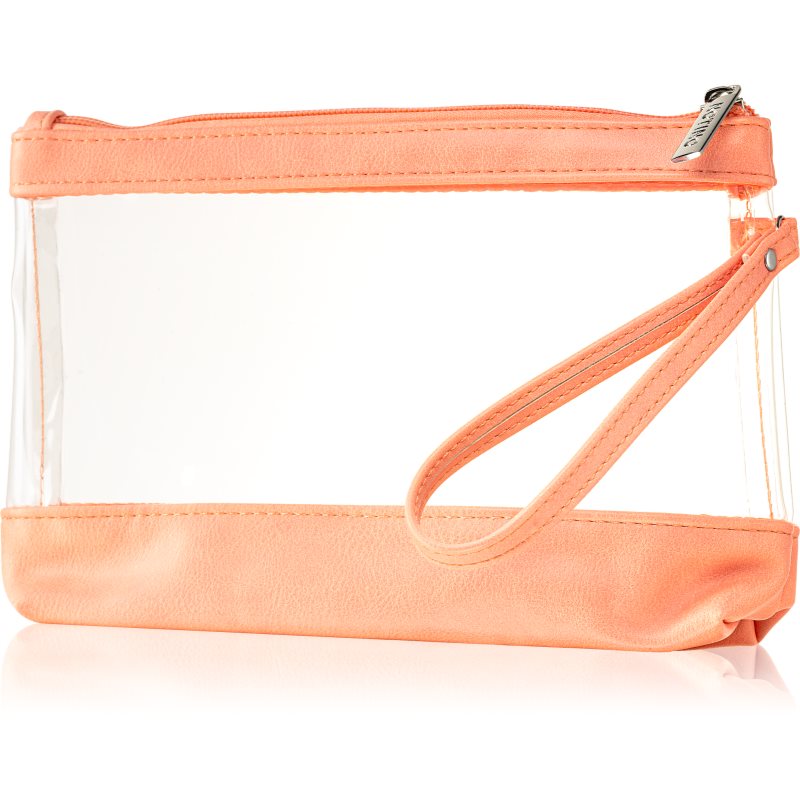 

Notino Basic Collection прозора косметичка у подорож Apricot