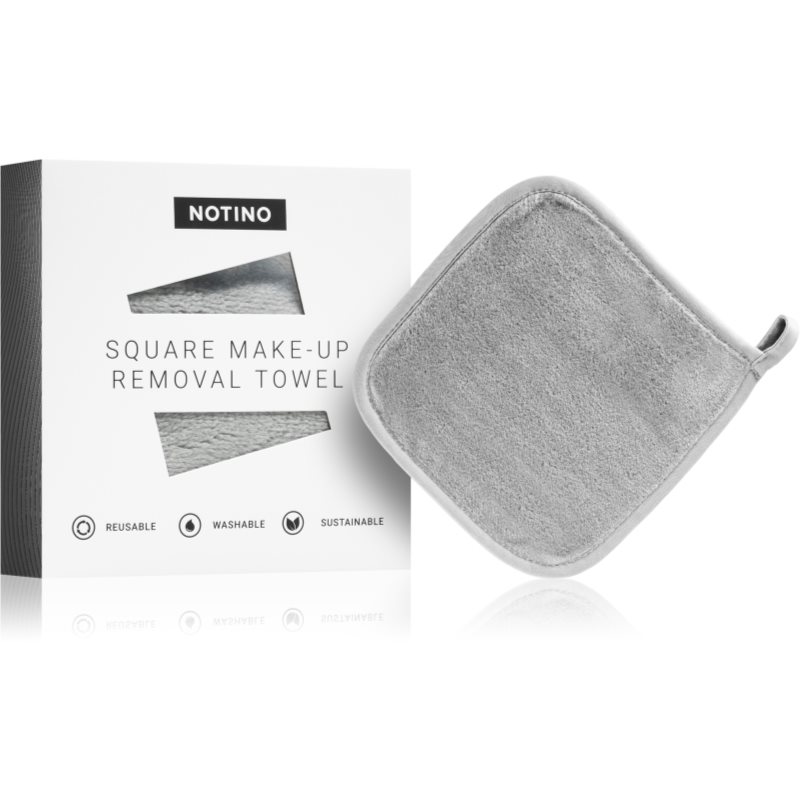 Notino Spa Collection Square Makeup Removing Towel кърпа за отстраняване на грим цвят Grey 1 бр.