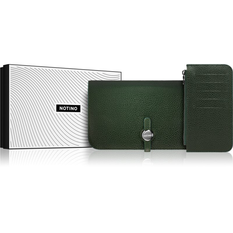 Notino Classy Collection Pouch With Wallet Дорожній гаманець для документів Emerald
