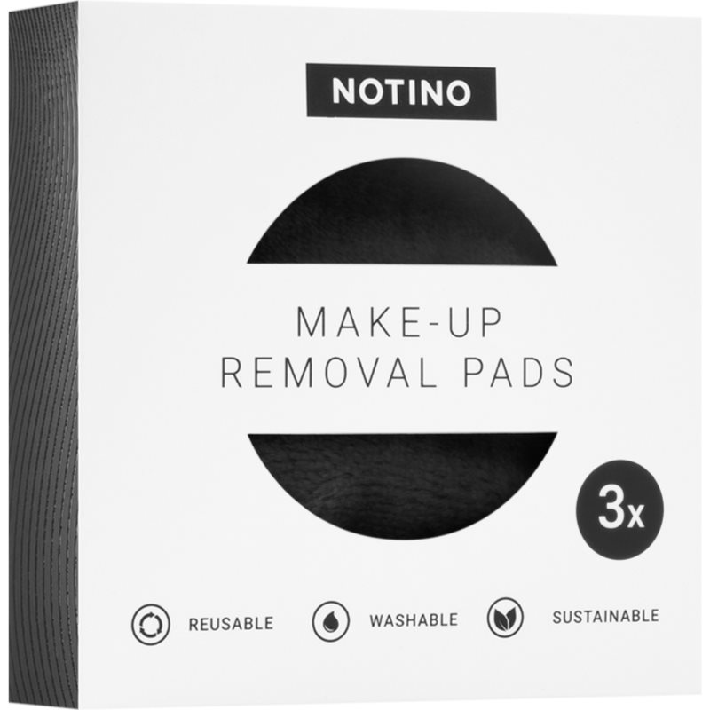 Notino Spa Collection Make-up Removal Pads Washable Microfibre Makeup Removal Pads Shade Black 3 Pc