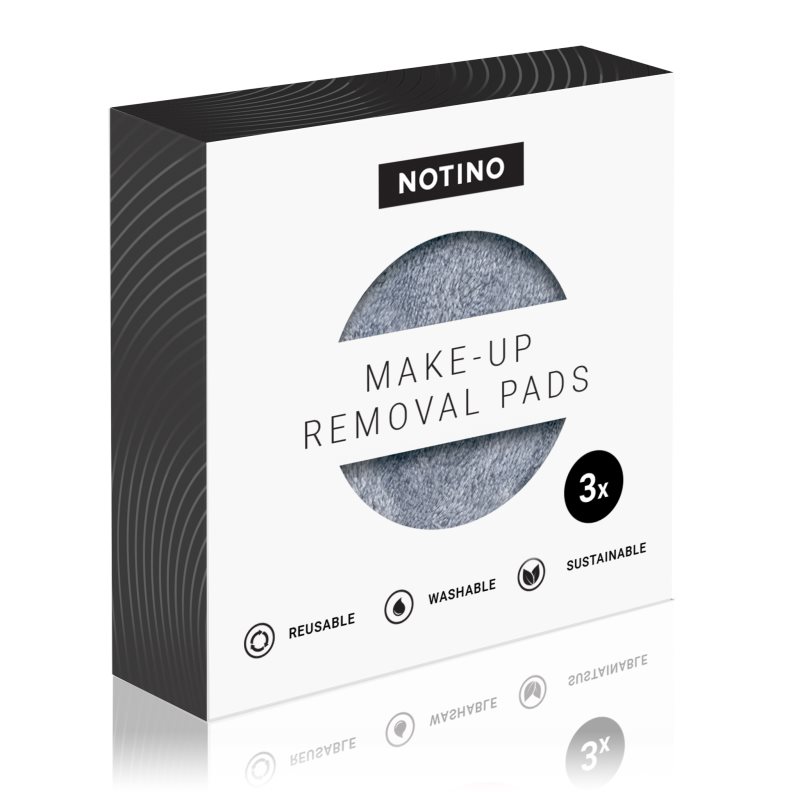 Notino Spa Collection Make-up Removal Pads косметичні диски для зняття макіяжу відтінок Grey 3 кс