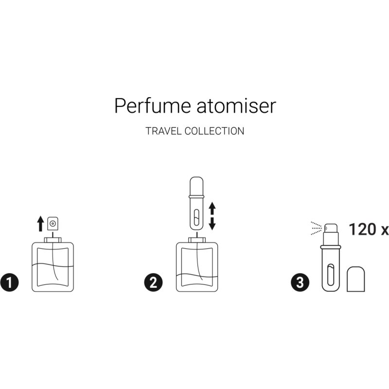 Notino Travel Collection Perfume Atomiser міні-флакон для парфумів Hot Pink 5 мл