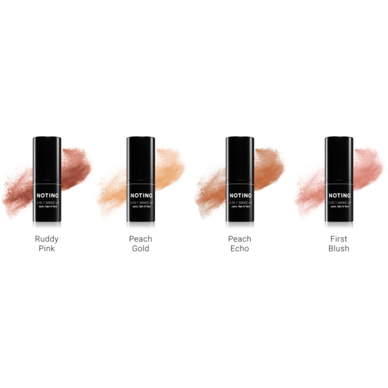 Notino Make-up Collection 3-in-1 Make-up багатофункціональний засіб для макіяжу очей, губ і обличчя відтінок Peach Echo 1,3 гр