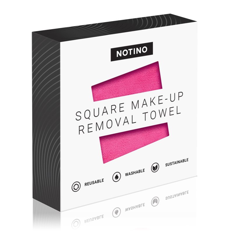 Notino Spa Collection Square Makeup Removing Towel рушник для зняття макіяжу відтінок Pink 1 кс