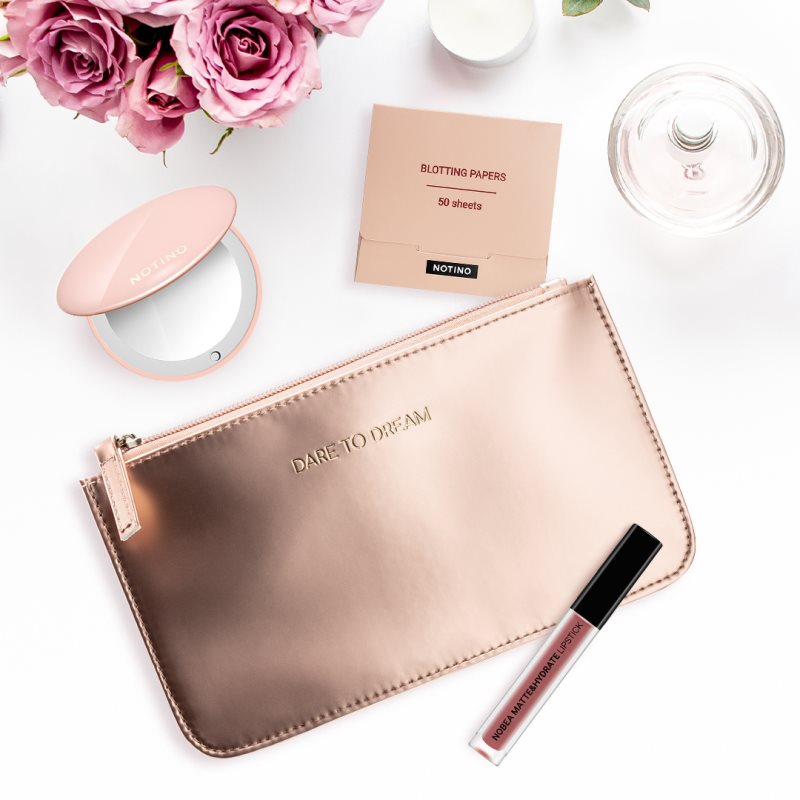 Notino Basic Collection Limited Edition Toiletry Bag Rose Gold Size S