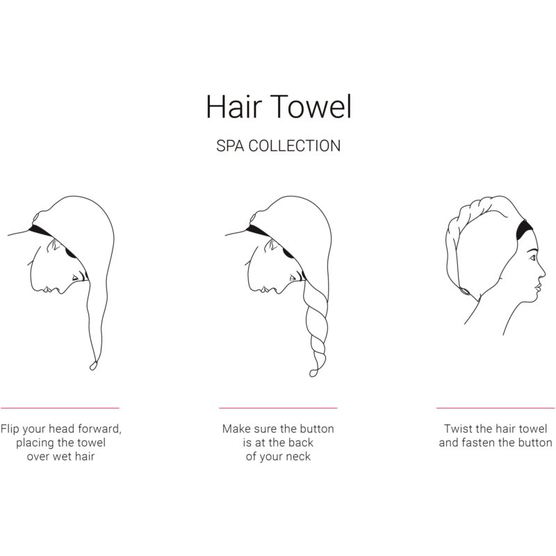 Notino Spa Collection Hair Towel рушник для волосся Lilac