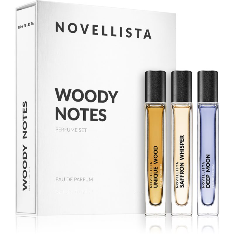 NOVELLISTA Woody Notes eau de parfum (gift set) for men
