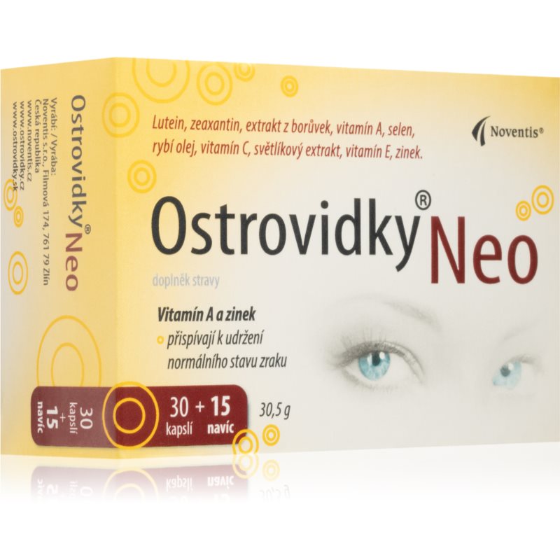 Noventis Ostrovidky Neo tobolky na podporu zdravia zraku 45 cps kúpite na Notino.sk