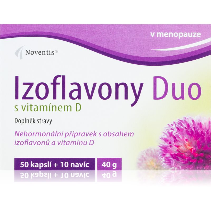 Noventis Izoflavony Duo + vitamin D bylinné kapsuly na podporu komfortu pri menopauze 60 tbl kúpite na Notino.sk
