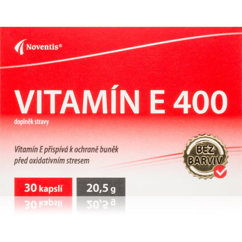 Noventis Vitamín E 400 kapsuly na ochranu pred bunkovým stresom 30 cps